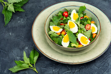 Nettle leaf salad.