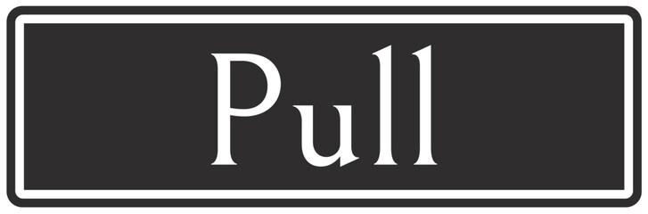 Push and pull door sign