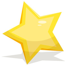 yellow star celestial body without background
