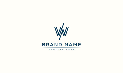 Logo design letter WW . Elegant modern. Vector template.