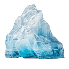 Fototapeta premium Detailed Glacier Ice Formation Isolated Without Background
