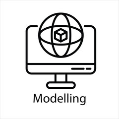 Modelling Vector icon