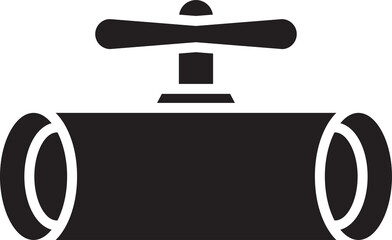 Pipeline and Valve Icon