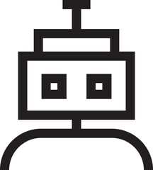 Obraz premium Robot Line Avatar