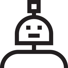 Fototapeta premium Robot Line Avatar