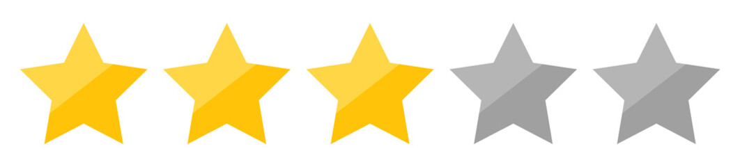 五つ星/三つ星　格付け素材