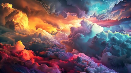 The image is a beautiful depiction of a cloudscape