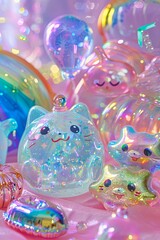 holographic iridescent glitter jelly milk wallpaper background iphone