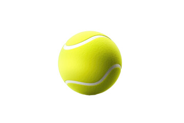 The Dance of the Flying Tennis Ball on White or PNG Transparent Background.