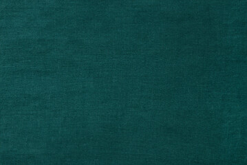 High-Resolution Close-Up of Emerald Green Linen Fabric Texture