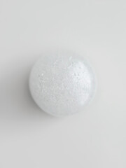 mineral alum crystal stick, natural organic deodorant close-up top view