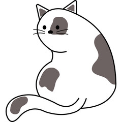 Cute Cat Illustration
