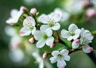 Fototapeta premium A stunning close-up photograph of tung blossoms in full bloom