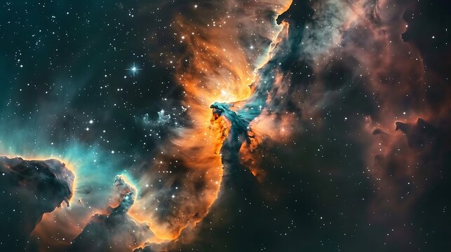 The majestic Eagle Nebula in the constellation of Serpens.