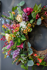 Colorful Wreath DIY Project: Step-By-Step Guide Revealing the Art of Holiday Home Decoration