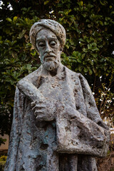 Statue in Malaga, Spain of the Jewish sage, poet and philosopher Soloman Ibn Gabirol.