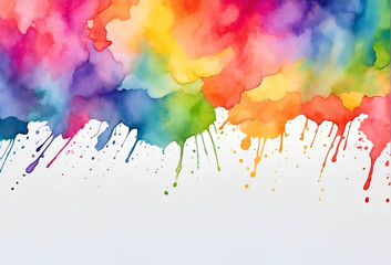 Fototapeta premium abstract watercolor background with watercolor splashes