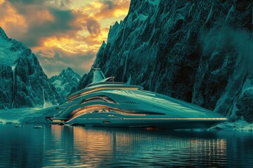 arctic luxury cruise. generative ai