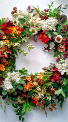 Colorful Wreath DIY Project: Step-By-Step Guide Revealing the Art of Holiday Home Decoration