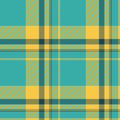 Plaid seamless pattern. Check fabric texture. Vector textile print.