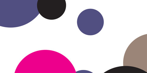 Dark Pink vector red pattern of geometric circles, shapes. Colorful mosaic banner. Geometric background with colored disks.