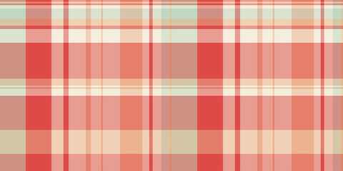 Part texture plaid fabric, kid pattern seamless vector. Diwali tartan check background textile in red and light colors.