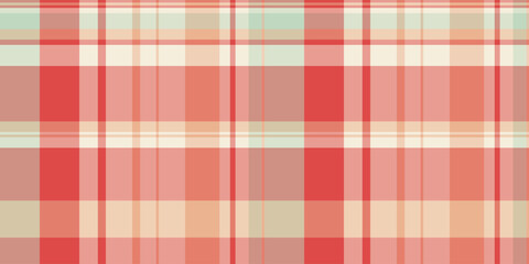 Part texture plaid fabric, kid pattern seamless vector. Diwali tartan check background textile in red and light colors.
