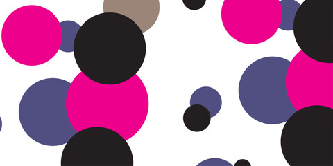 Dark Pink vector red pattern of geometric circles, shapes. Colorful mosaic banner. Geometric background with colored disks.