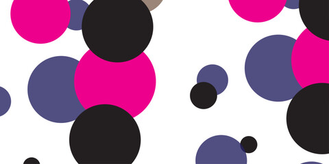 Dark Pink vector red pattern of geometric circles, shapes. Colorful mosaic banner. Geometric background with colored disks.