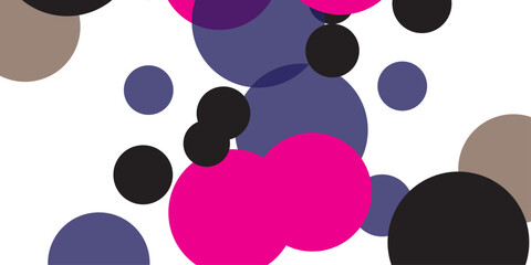 Dark Pink vector red pattern of geometric circles, shapes. Colorful mosaic banner. Geometric background with colored disks.