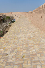 City walls of the ancient city of Khiva