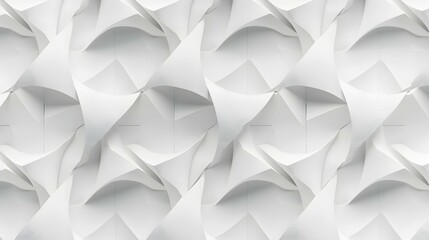 Geometric 3D white pattern for modern background design
