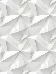 Geometric 3D white pattern for modern background design