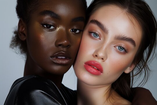 Two models with distinct beauty and style