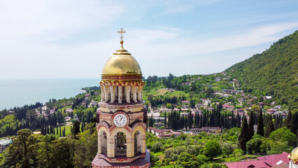 Bird's eye view of the New Athos Monastery in Abkhazia.