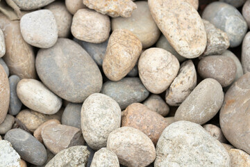 Close up pebble stones background for decoration