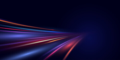 This is a modern abstract high-speed motion effect png. It is also a futuristic dynamic motion technology. It can be used as a banner or poster design background idea. Fast speed lines.	
