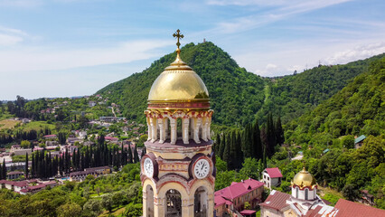Bird's eye view of the New Athos Monastery in Abkhazia.