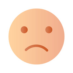 Get your hands on perfectly designed sad emoji icon, customizable vector