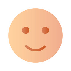 Creative vector of happy face emoji in modern style