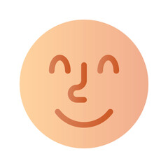 Grab this carefully crafted icon of happy emoji, ready for premium use