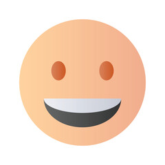 An editable icon of laughing emoji, easy to use and download