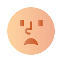 Get your hands on perfectly designed sad emoji icon, customizable vector