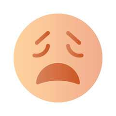 Get this amazing crying emoji vector design, customizable vector