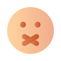 Sour face emoji icon, creative and premium vector