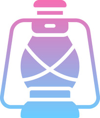 Oil lamp icon