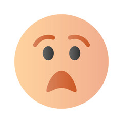 Scared emoji vector design, premium icon easy to use and download