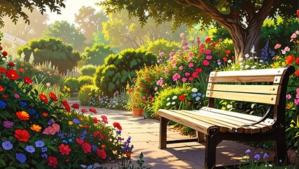 a beautiful garden with colorful flowers on bushes which enhance the beauty of garden