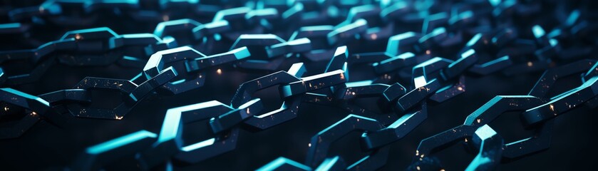 Fototapeta premium Hi-tech background image of blue glowing circuit board.