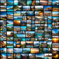 Wanderlust Wonders: A Travel Collage